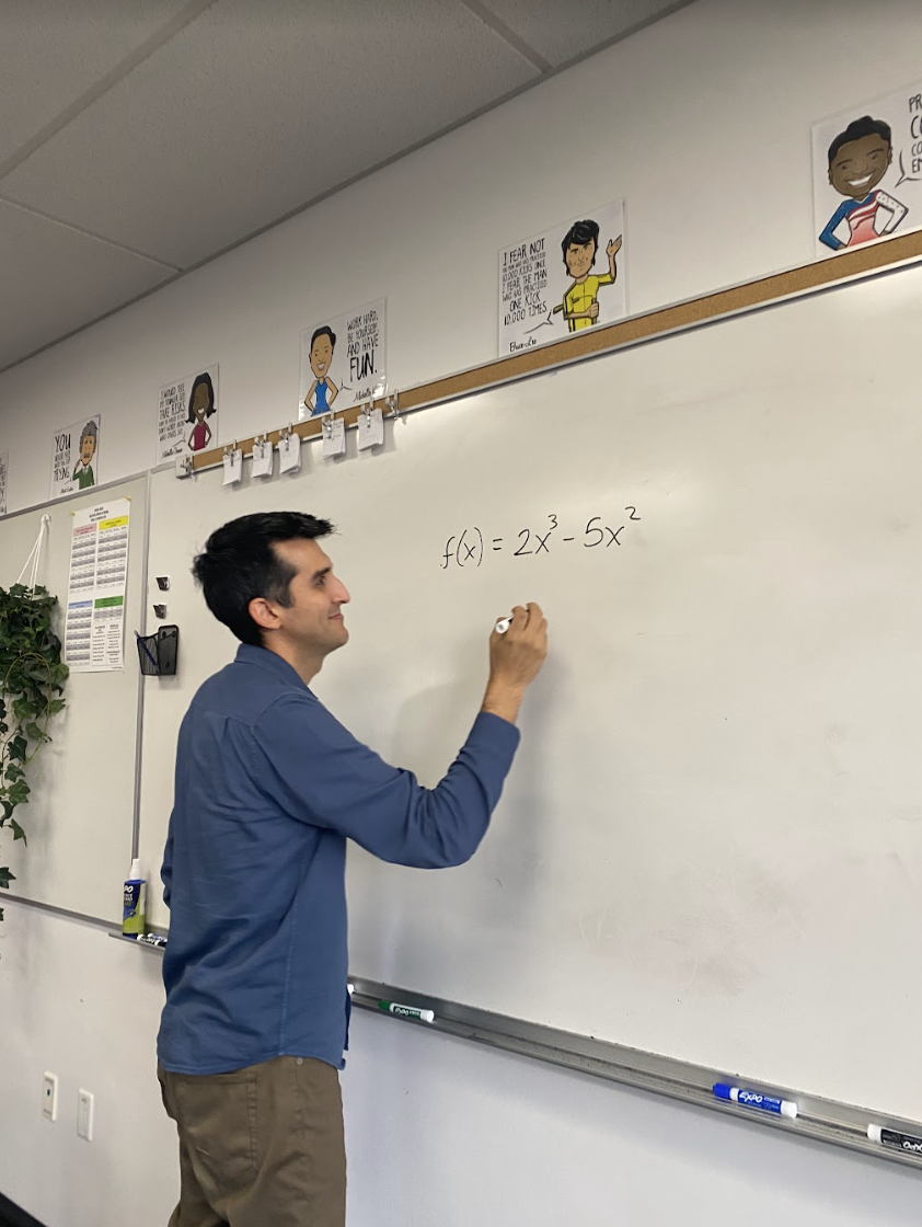 Mr. Mendoza teaching math.
Stay tuned for other upcoming new teacher features!
